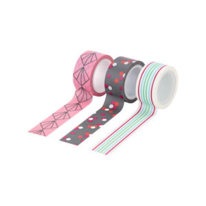 masking tape geometrique gris rose