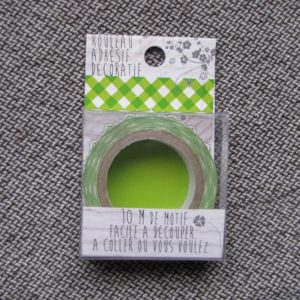 paper tape vichy vert ruban papier adhésif