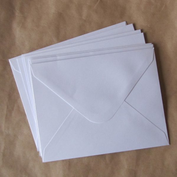 enveloppe blanche irisee washi tape