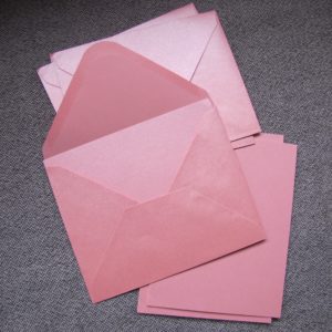 enveloppe rose carte washi tape