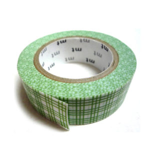 Masking tape RAYURES coloris vert fluo - 4MURS