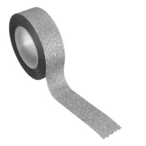 paper tape gris argenté pailleté ruban adhésif en papier