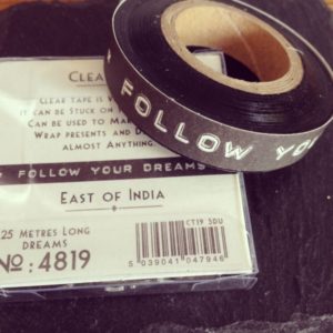 deco tape follow your dreams noir