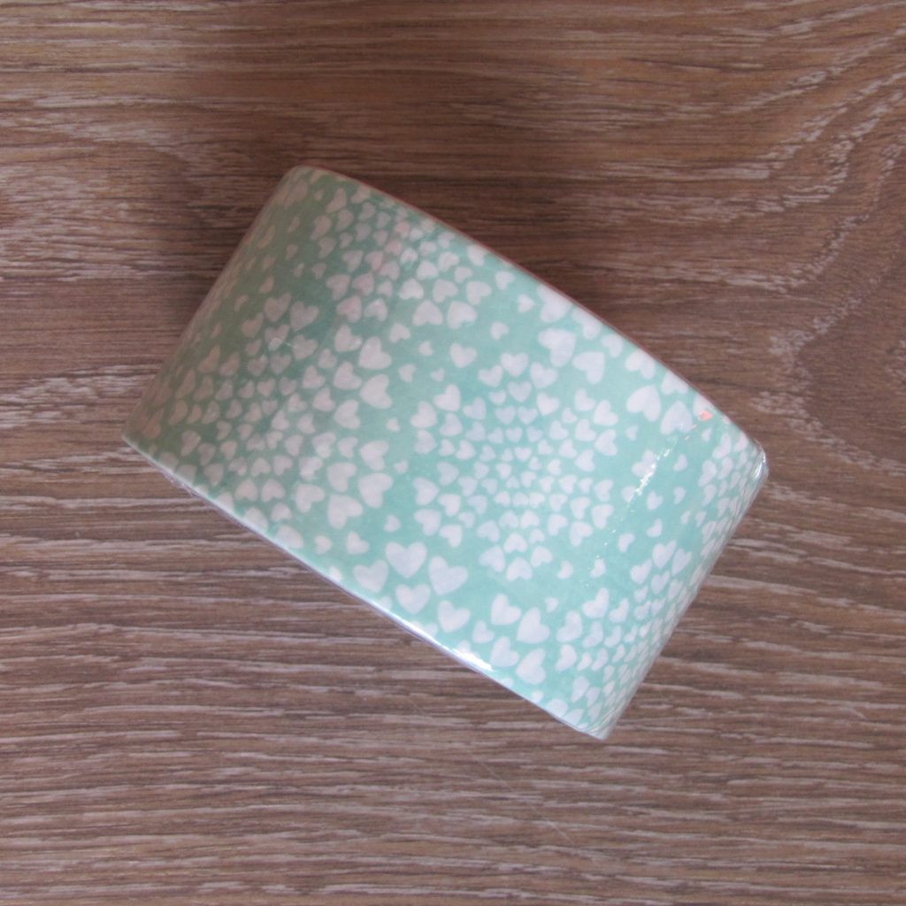 deco tape coeur vert blanc washi tape