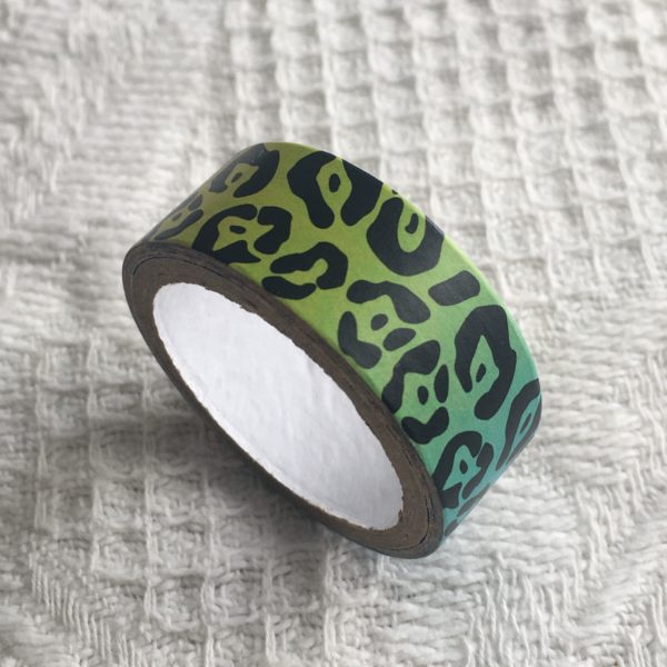 Masking tape multicolore motifs noirs