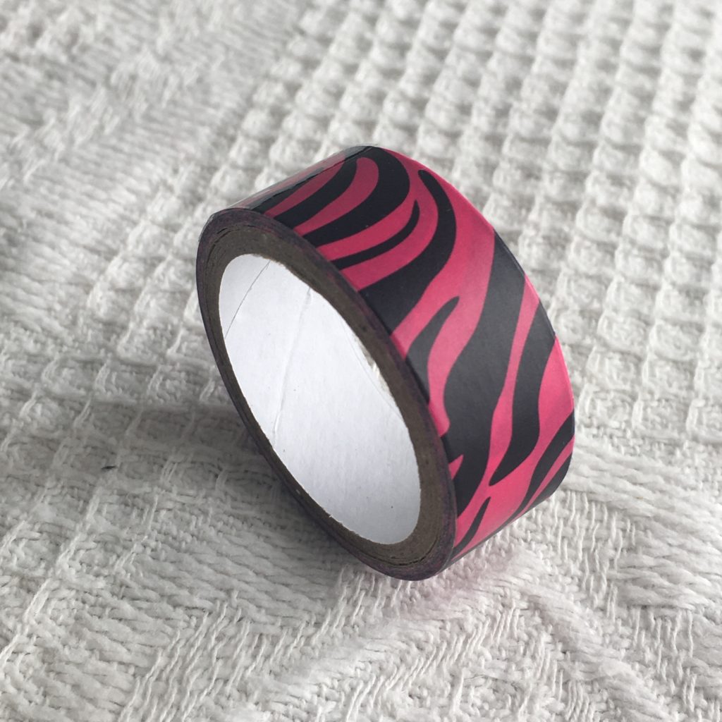 Masking tape zebre rose