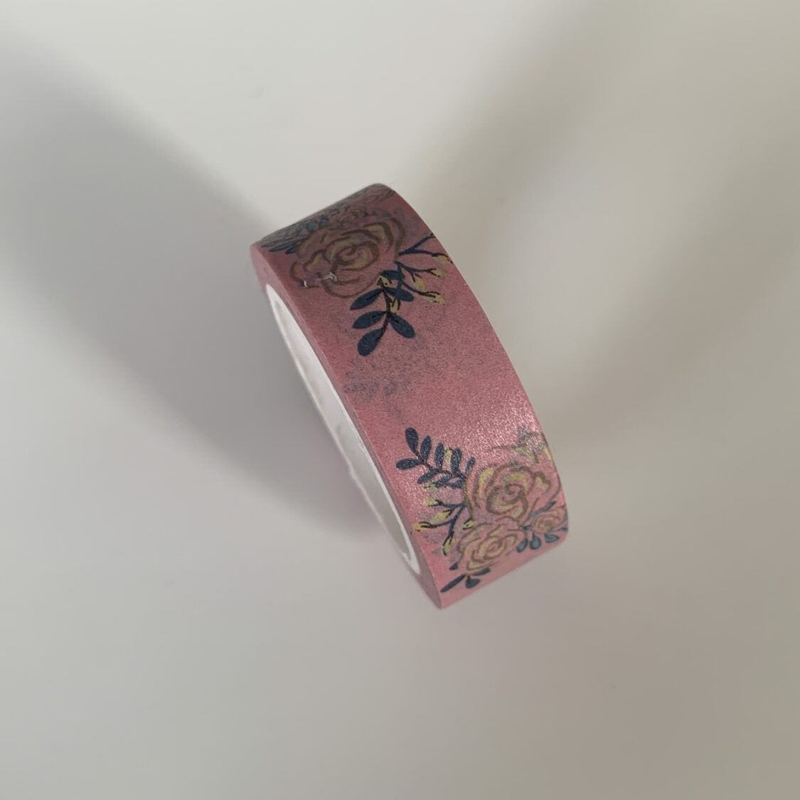 Masking tape vieux rose à motifs roses | Washi Tape