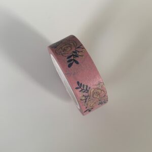 masking tape vieux rose motifs roses