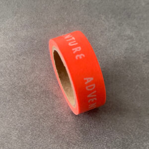 washi tape orange adventure